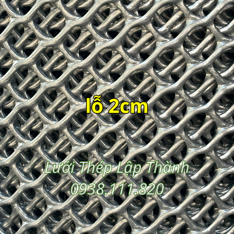 Lưới mắt cáo nhựa đen 2cm