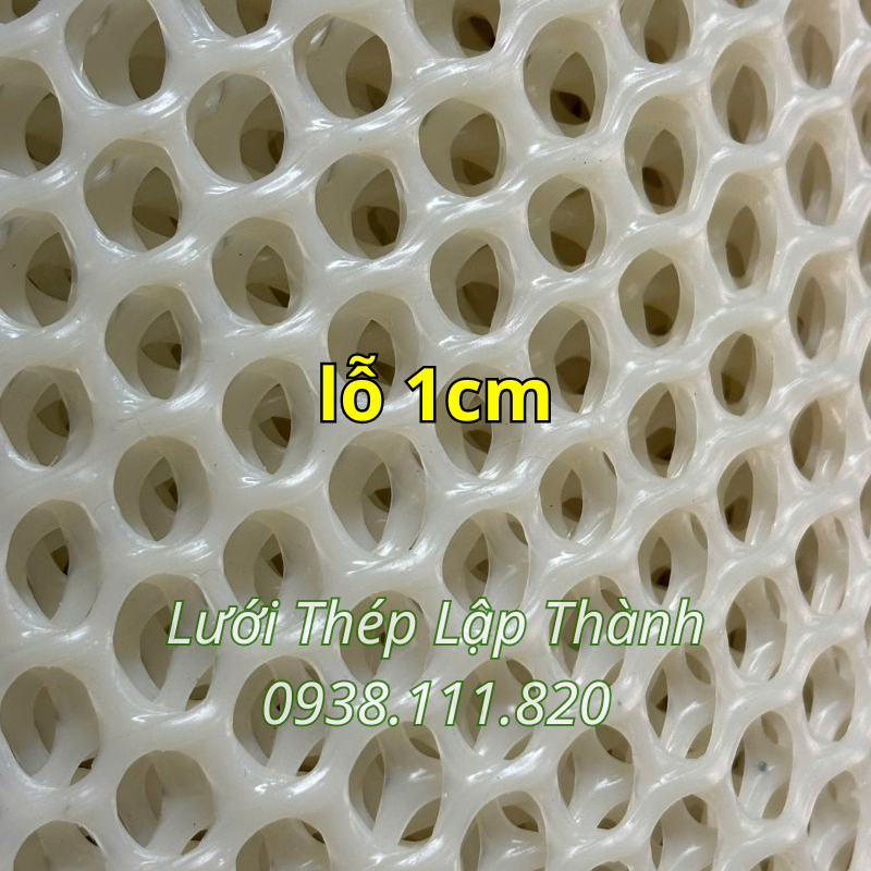 Lưới mắt cáo nhựa trắng 1cm