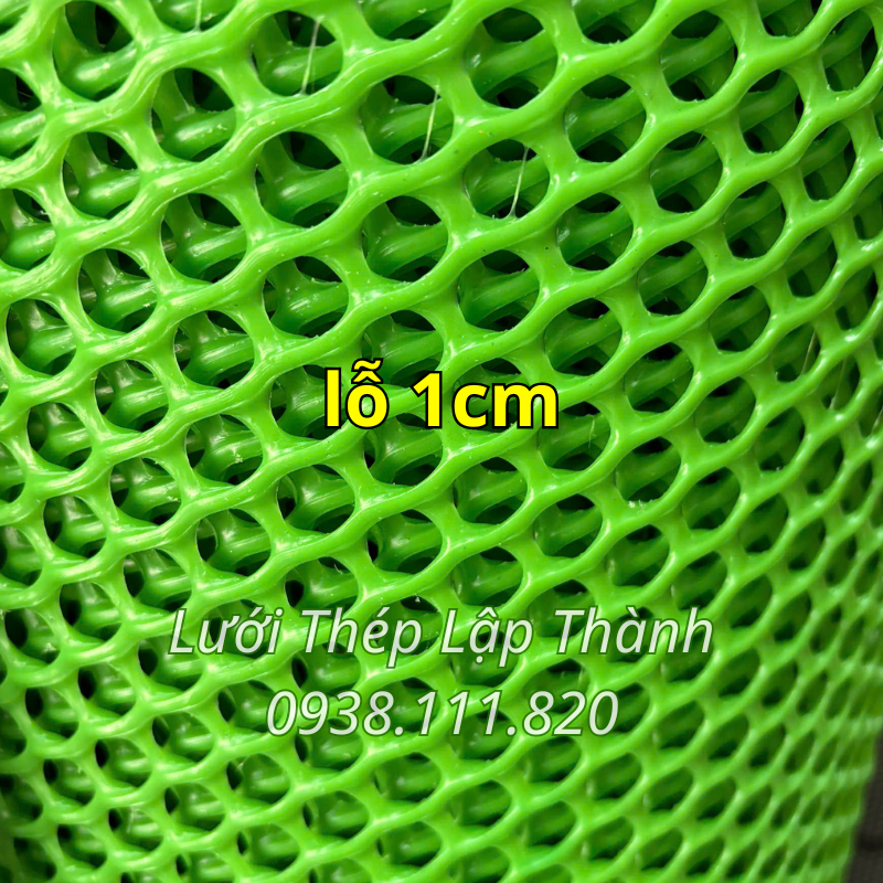 Lưới mắt cáo nhựa xanh 1cm