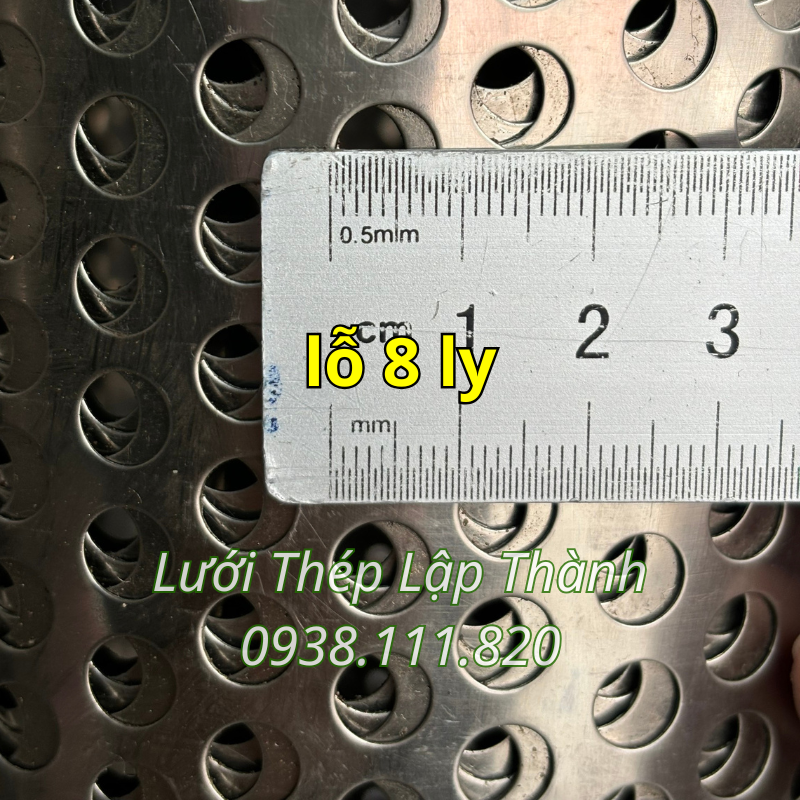 Tôn đục lỗ 8 li (inox 304)