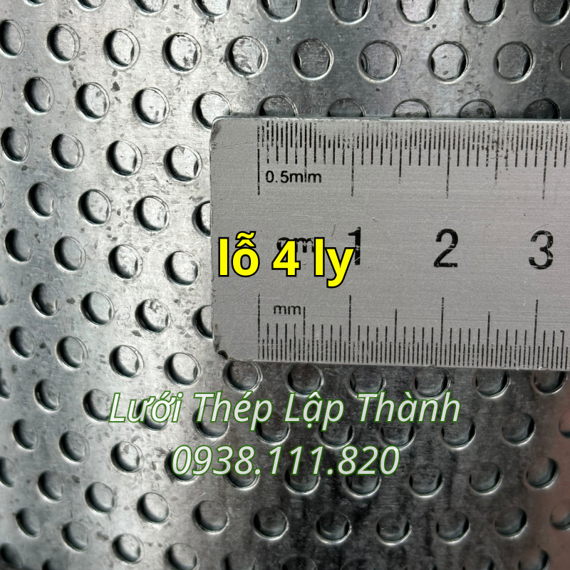 Tôn đục lỗ 4 li (Kẽm)